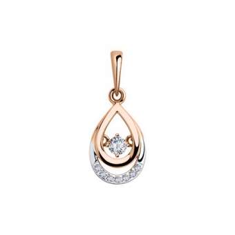 Pendant with zirconia 
