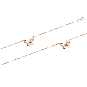 Anklet with zirconia 