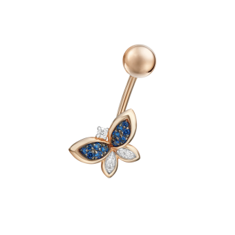 Bauchpiercing mit Zirkonia 