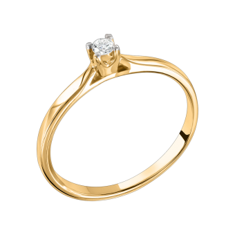 Women's ring with diamond 