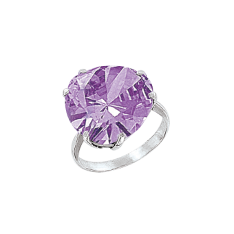 Women's Ring with Amethyst 