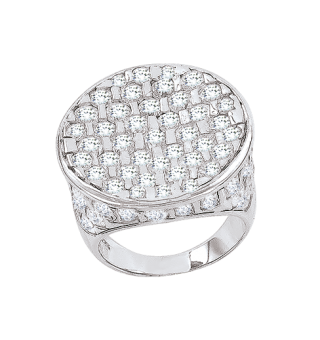 Women's ring with zirconia 