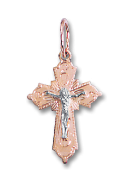 Pendant cross with engraving 