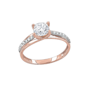 Ladies Ring with zirconia 