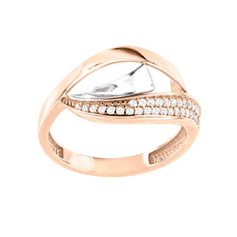 Women's ring with zirconia 