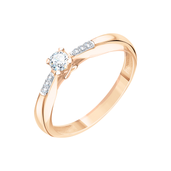 Women's ring with diamonds 