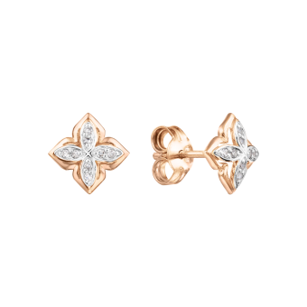 Stud earrings with diamonds 