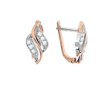 Earrings with diamonds 