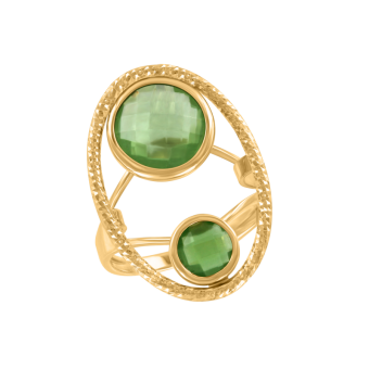 Women's ring with olivine 
