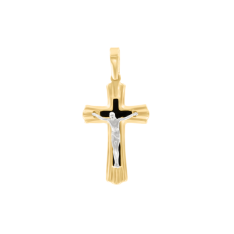 Anhänger – Kreuz mit Emaille 