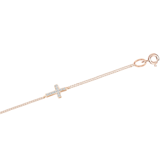 Armband mit Anhänger – Kreuz 