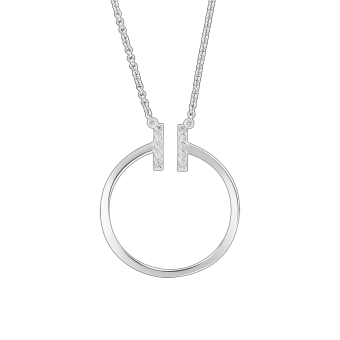 Necklace with zirconia 