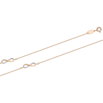 Armband - "Unendlichkeit" mit Zirkonia 