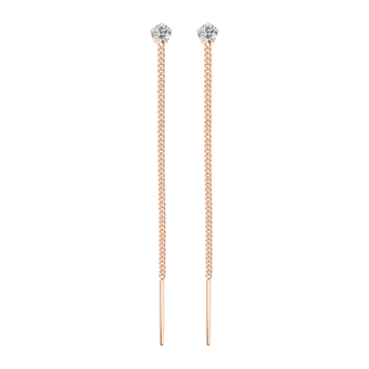 Earrings with zirconia 