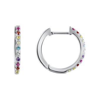 Earrings with zirconia 