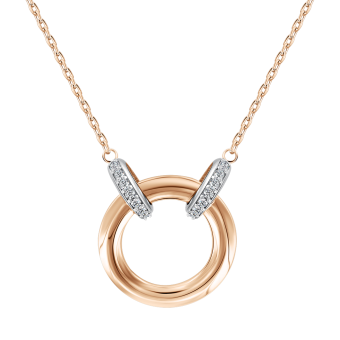 Necklace with zirconia 