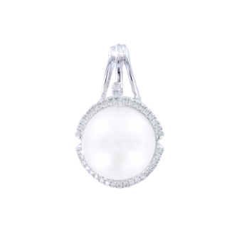 Pendant with pearl and brilliant 