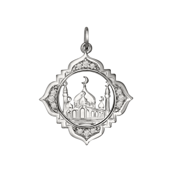 Muslim pendant with zirconia 
