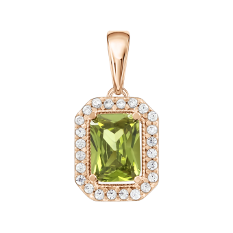 Pendant with zirconia 