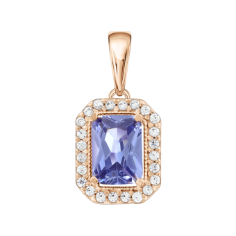 Pendant with zirconia 