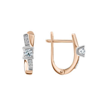 Earrings with diamonds 