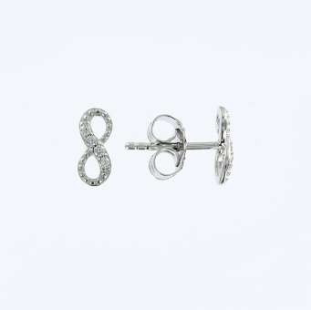 Earstuds with zirconia 