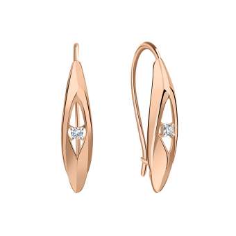 Earrings with zirconia 