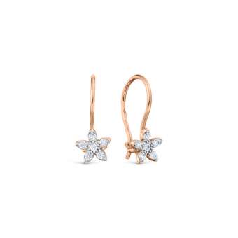 Earrings with zirconia 