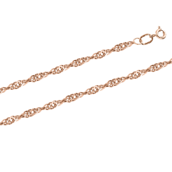 Gold chain and bracelet 55 cm