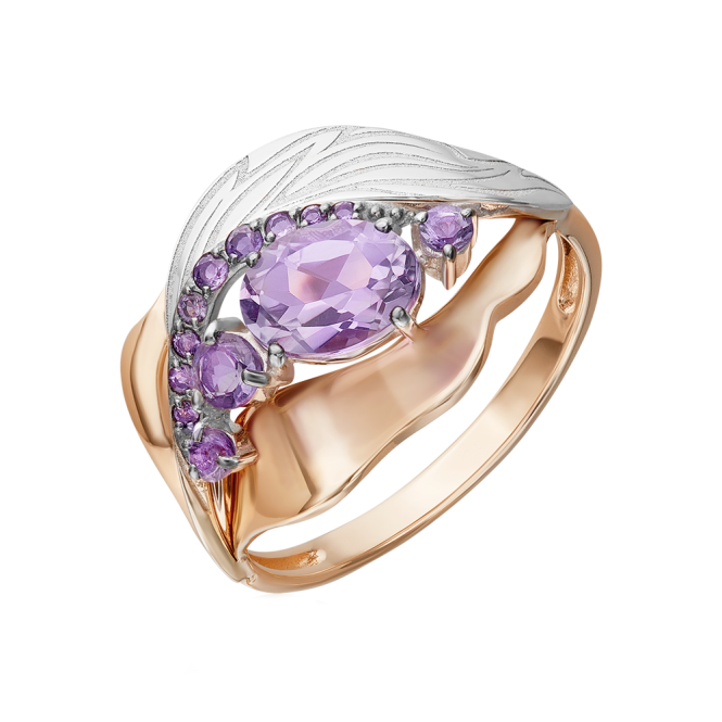 Damenring mit Amethyst 