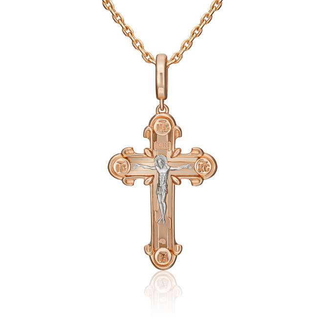 Pendant - Cross with engraving 