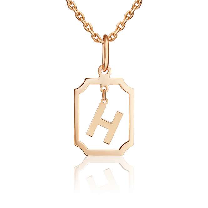 Pendant letter "H" 