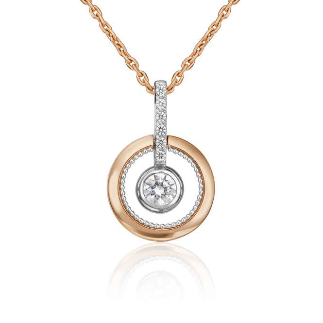 Pendant with zirconia 