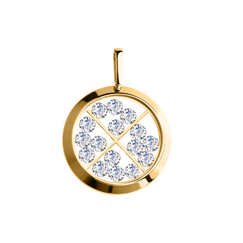 Pendant with zirconia 