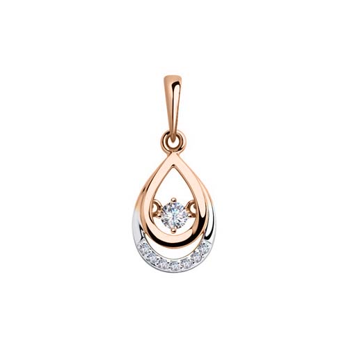 Pendant with zirconia 