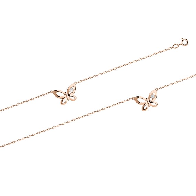 Anklet with zirconia 
