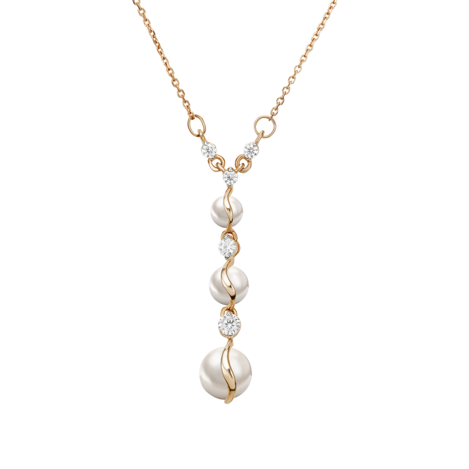 Collier mit Perlen 