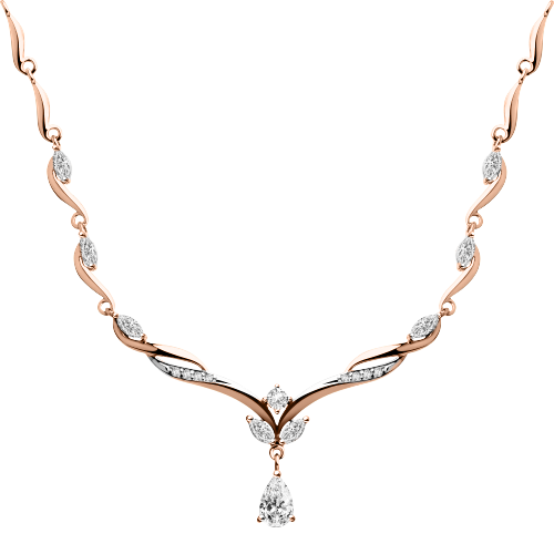 Necklace with zirconia 