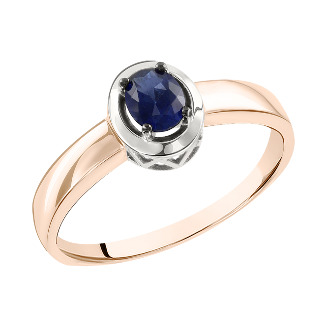 Women's ring with sapphire 