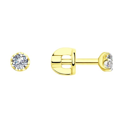 Stud earrings with diamonds 