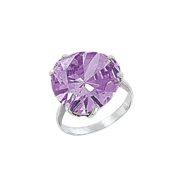 Women's Ring with Amethyst 