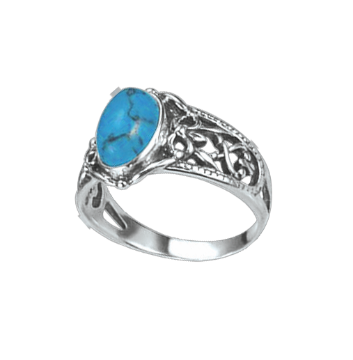 Women's ring with turquoise 