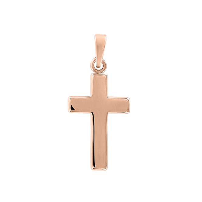 Vergoldeter Anhänger Kreuz 