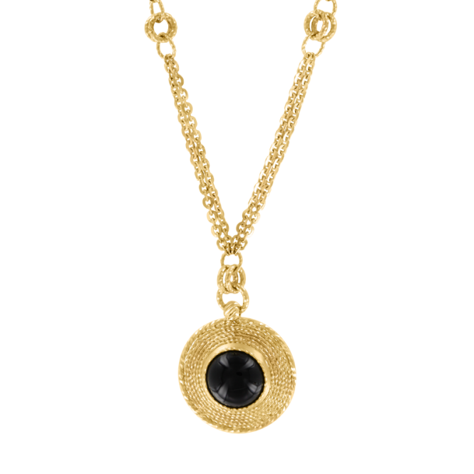 Necklace with onyx 