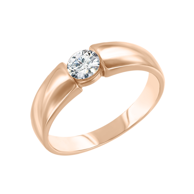 Women's ring with zirconia 
