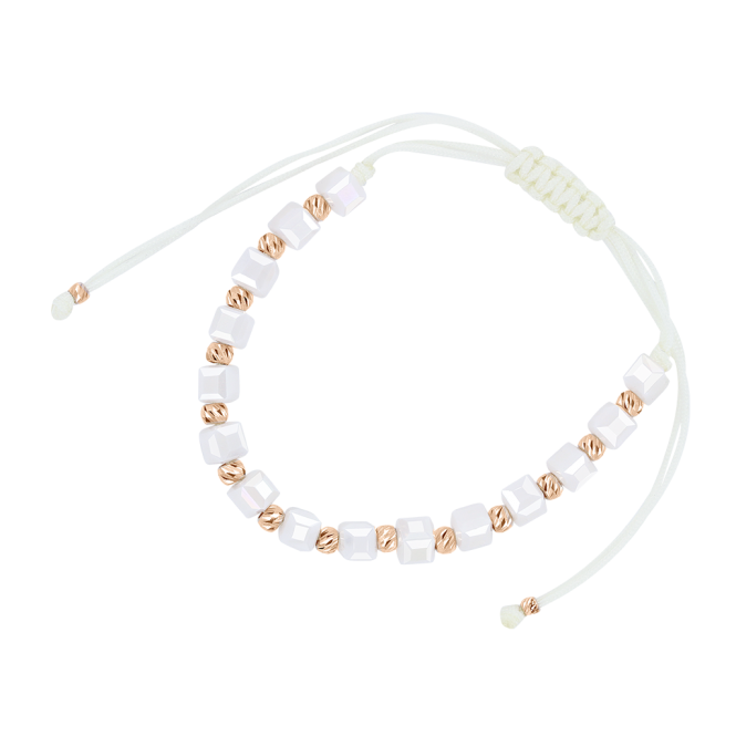 Armband mit Rotgold Kugeln 