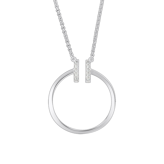 Necklace with zirconia 
