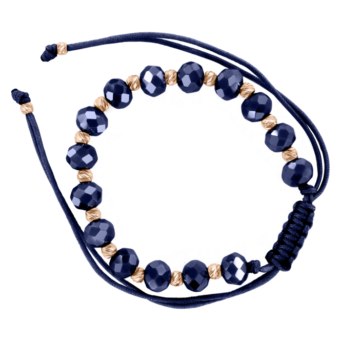 Armband mit Rotgold Kugeln 