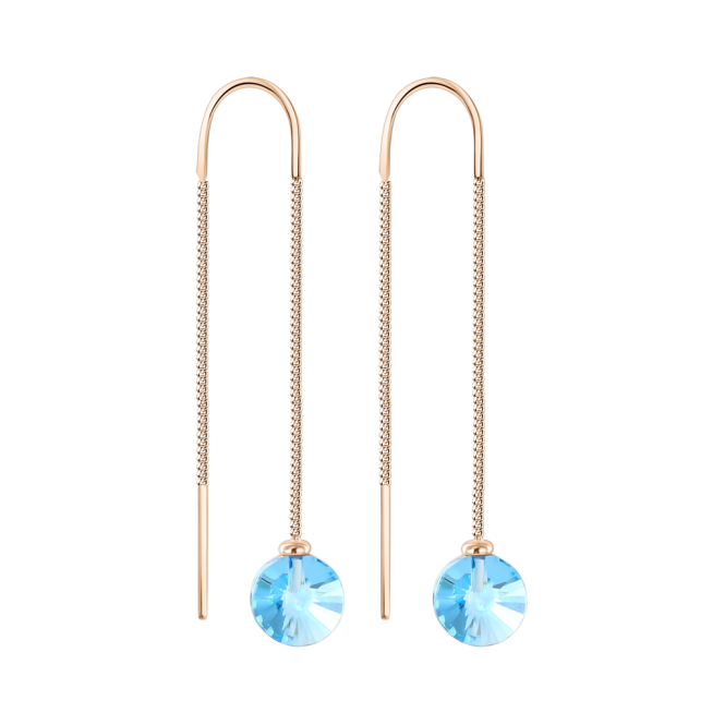 Earrings with topaz 