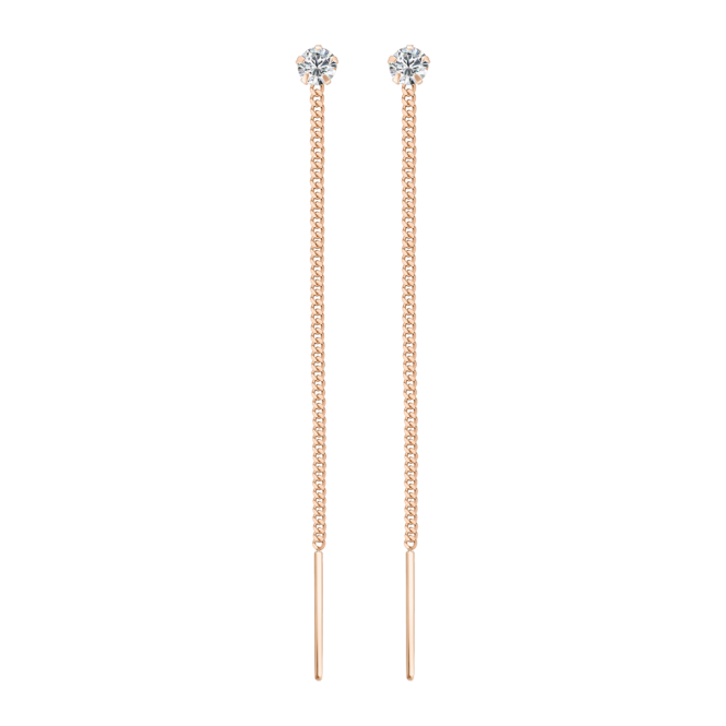 Earrings with zirconia 